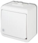 Karlik Elektrotechnik Karlik Junior keresztváltó kapcsoló falon kívüli vízmentes kapcsoló, fehér WHE-6 (WHE-6)