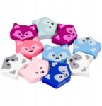 rKonik Fa gyöngyök Róka 23x27mm vegyes színek 10db (200278)