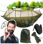 Stator Függőágy Túlélő Szúnyogháló Piknik Nagy Kényelmes utazáshoz (D322)