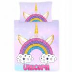  Gyerek ágyneműhuzat 3D Unikornis 135x200 cm 1x 80x80 cm (B0CCJH2B1B)