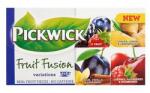 Pickwick Gyümölcstea PICKWICK Fruit Fusion kék variációk eper-szilva-fahéj-citrom-gyömbér-erdei gyümölcs 20 filter/doboz - irodaszerwebaruhaz