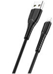 USAMS U35 Lightning kábel 2A Gyors töltés 1m SJ364USB01 (US-SJ364) fekete (SJ364USB01)
