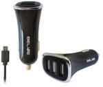 Beline Ład. sam. Beline 3xUSB + microUSB 4A töltő fekete (CC20 3xUSB microUSB)