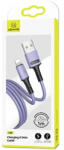 USAMS U52 Lightning 2A Gyors Töltőkábel 1m lila SJ434USB04 (US-SJ434) (SJ434USB04)