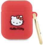 Hello Kitty HKA23DKHSF AirPods 1/2 készülékhez szilikon tok 3D Kitty Head fucsia (HKA23DKHSF)
