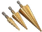 WORKZONE Set 3 Burghie in Trepte pentru Metal, Dimensiune 4-32mm Burghiu