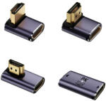 4smarts HDMI adapter készlet 4smarts 8K, 4 db - felfelé, lefelé, oldalsó, kábelcsatlakozó, szürke (541489)