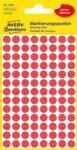 Avery Zweckform Etikett, 8 mm, kör, eltávolítható, AVERY ZWECKFORM, piros, 416 etikett/csomag (4 lap) (AY3589)