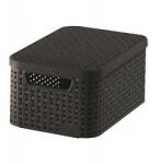 Keter kosár, tetővel, barna, 7L, műrattan (205839)