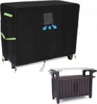  Grillhuzat grillasztalhoz vízálló 100x65x145cm Fekete (X001JX7WO7)