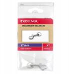 Koelner Nikkelezett karabiner 67 mm Koelner 6, 7 cm elektrolitikus horgany (K-S3-KAR-67/1)