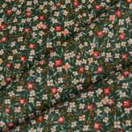 Takoy Popelín pamut anyag Jane sötétzöld