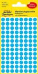 Avery-Zweckform Etikett, 8 mm, kör, AVERY ZWECKFORM, kék, 416 etikett/csomag (3011) - molnarpapir