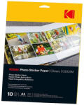 Kodak fotópapír ragasztható matrica, A4, 21x29, 7cm, fényes, 120g, 10db