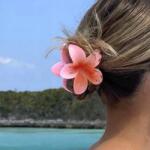 Shein Rózsaszín Hajtű Csat Virág (606078)