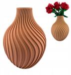 3D Forge Vela - Bézs virágváza, Lego Icons Botanicals, szárított kompozíciók (3DF-VELA-LT)