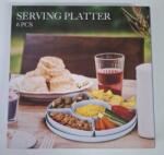  Melamin tálaló edénykészlet, Kék tálca, 6 részes (8721037418669)