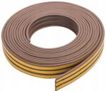 Scley Gumi Tömítés Műanyag Nyílászárókhoz, Ajtókhoz 2x3M Barna (0398-402006)