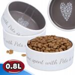 TRIXIE Kutyatál Kölyök 0, 8 Kerámia Tál Porcelán Víz Közepes P 8K (TX-25054)