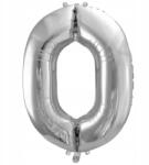 Party Deco Fólia lufi 86 cm Ezüst Szám 0