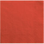  Szalvéta, 3 rétegű, piros, 33x33cm (1 db / 20 db. ) (SP33-1-007)