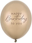  Léggömbök 30 cm, Boldog születésnapot, fémes hideg arany (1 db / 50 db) (SB14M-341-019Z)