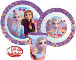  Disney Jégvarázs étkészlet, micro műanyag szett, pohárral 260 ml (STF11121)