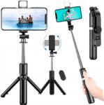  Selfie Stick Állvány Telefon Bot Távirányítóval Bluetooth Led Lámpa (P1-6922)