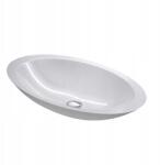 Swiss Meyer Mosdókagyló fehér, ovális konglomerátumból 59x35 Tulu Swiss Meyer (5903631558696)