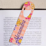 NagyAjándék Fényképes virágos könyvjelző