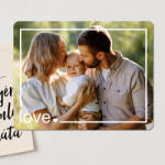 NagyAjándék Love&Wood fényképes hűtőmágnes