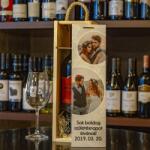 NagyAjándék Fényképes borosüvegdoboz 2 képpel