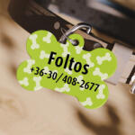 NagyAjándék Csont alakú kutyabiléta - zöld