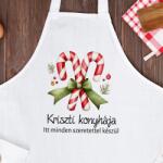 Nagyajándék Egyedi karácsonyi kötény felirattal