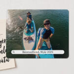 NagyAjándék Egyedi fényképes fa hűtőmágnes felirattal