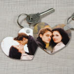 NagyAjándék Szív alakú fényképes kulcstartó