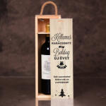 NagyAjándék Egyedi karácsonyi borosüvegdoboz