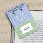 NagyAjándék Fényképes könyvjelző, kék