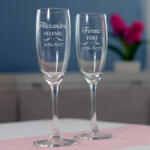 NagyAjándék Férj-Feleség pezsgőspoharak