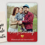 NagyAjándék Kárácsonyi fényképes hűtőmágnes