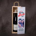 NagyAjándék Egyedi borosüvegdoboz Valentin napra