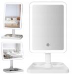 GASHIO Kozmetikai Tükör Megvilágított Vezeték Nélküli Smink Tükör Led Pro (LUSTERKO KOSMETYCZNE SM465-A)