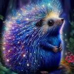 NORIMPEX - Puzzle Pictură Diamant: Arici colorat 30x40cm - 1 - 39 piese