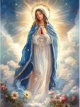 NORIMPEX - Puzzle Diamant pictura: irgin Maria în nori 30x40cm - 1 - 39 piese