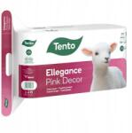 Tento Elegance Pink Decor" toalettpapír, 16 tekercs, 3 rétegű, Tento 229386