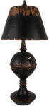 Clayre & Eef Veioza metal negru maro Ø 35x78 cm E27 (5LMC0053)