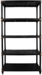 Clayre & Eef Raft lemn negru vintage 110x40x210 cm (5H0748Z) Raft