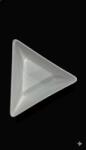  Bol triunghiular din portelan alb, 26cm, design modern, pentru servire aperitive salate (0215114406)