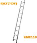ROTOR Стълба алуминиева, 1x10 стъпала, 2.7 м, ROTOR KME110 (KME110)