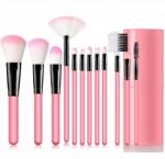  Sminkes ecsetek Professzionális Sminkes Ecset Készlet 12db-os (PĘDZLE DO MAKIJAŻU DUŻY ZESTAW)